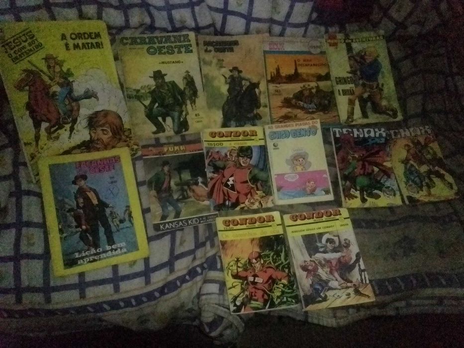 Lote de livros de BD