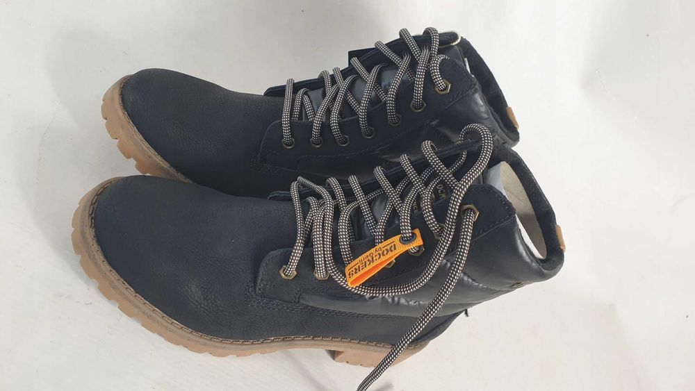 DOCKERS Dockers botki trzewiki khaki skórzane 37