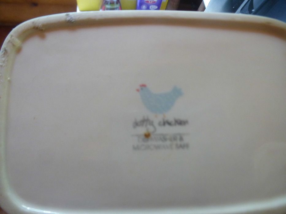Ceramiczny pojemnik Dotty Chicken Shabby Chic