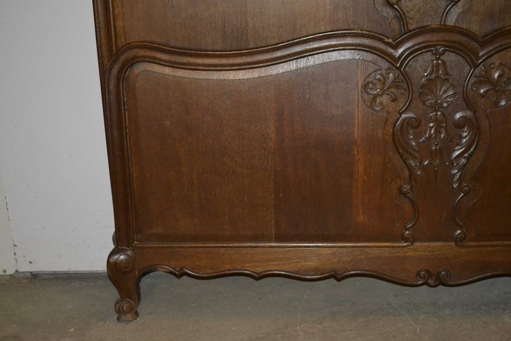 łóżko ludwikowskie .145 .dąb