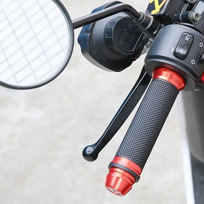 Par de punhos 22 mm alumínio e borracha pesos moto