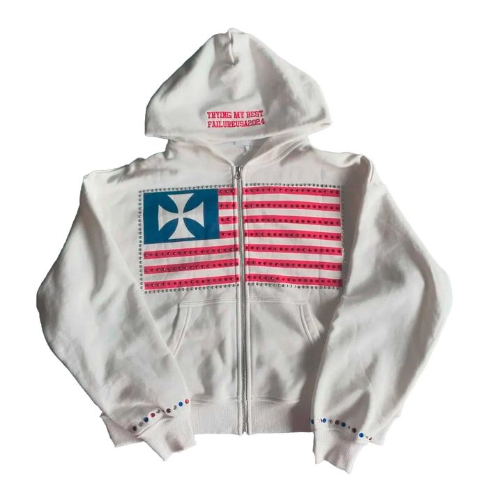 Y2K Zip up hoodie fur grey Серое Зип-худи с мехом: 2 100 грн