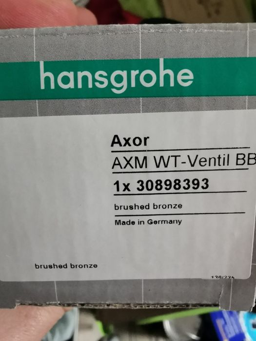 Axor hansgrohe brushed bronze brąz szczotkowany korek do umywalki