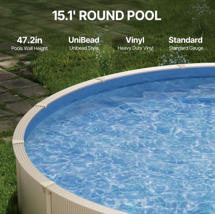 Revestimento de piscina novo em caixa