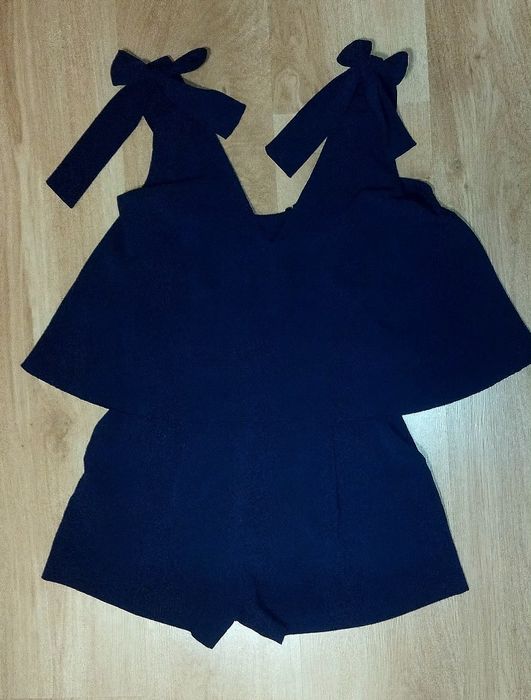 Krótki kombinezon damski H&M granatowy