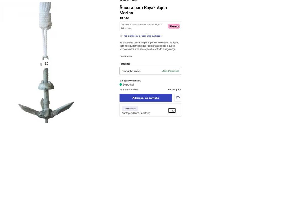 Âncora para Kayak Aqua Marina