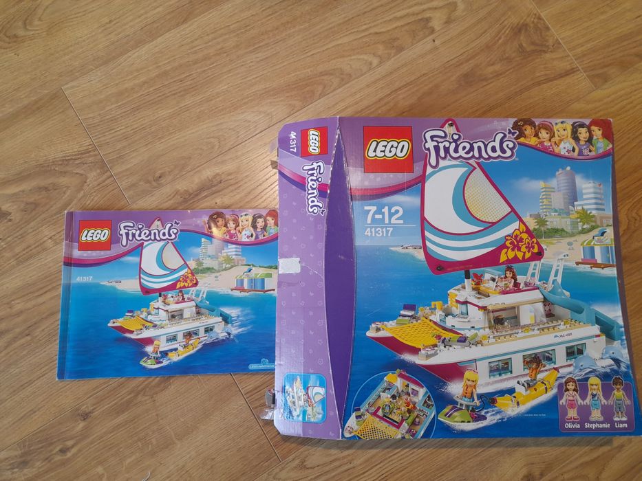 Lego Friends 41317 Słoneczny katamaran duży statek delfiny