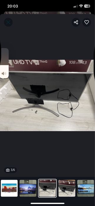 (Pouco Usado) LG 43UK6950PLB 43" LED UltraHD 4K