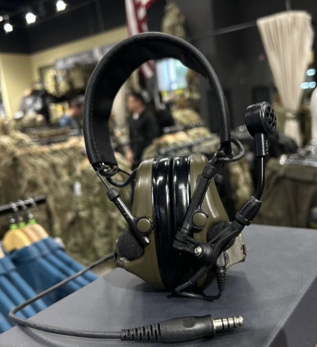 Активна гарнітура 3M Peltor ComTac VI NIB Headset Green з мікрофоном і вихідом під ПТТ