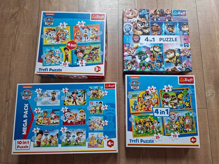 Puzzle Psi Patrol, książki Psi Patrol