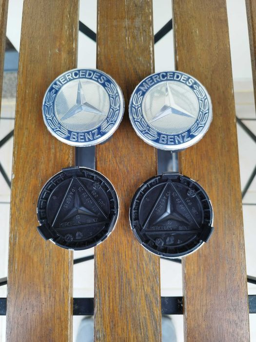 Conjunto centros de jantes Mercedes, 75mm