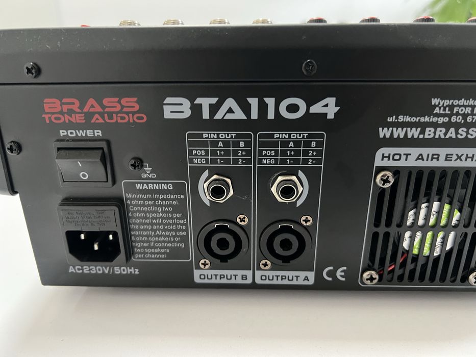 Mikser Brass Tone Audio BTA1104 jak nowy, super stan. polecam