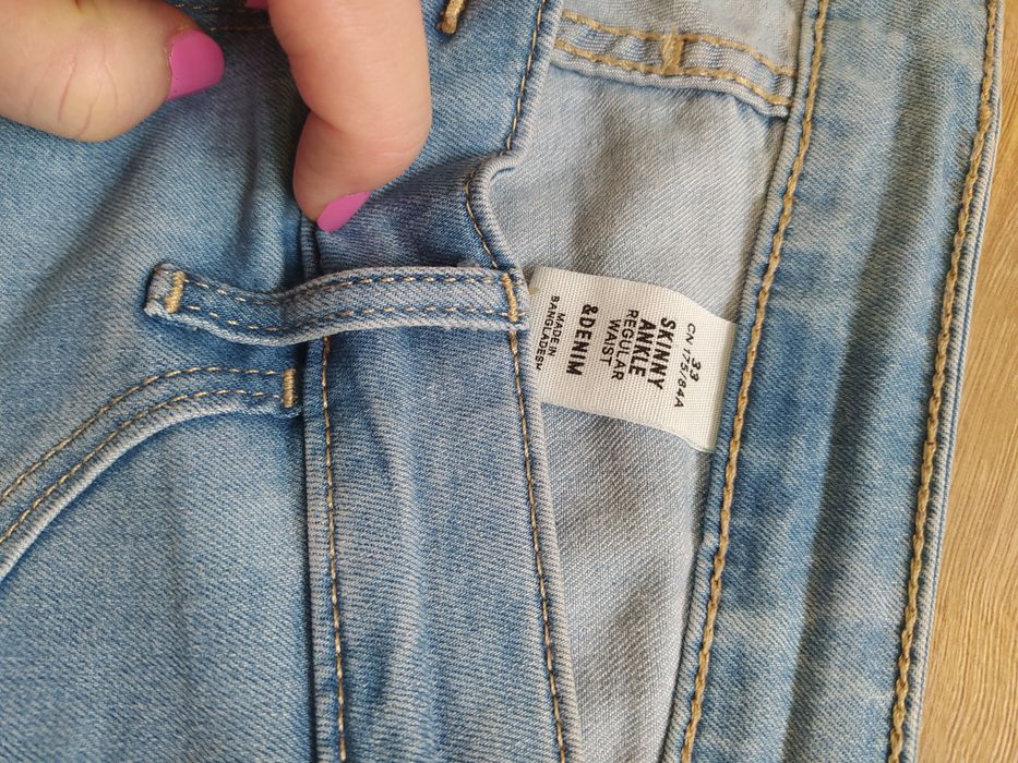 Jeansy h&m 33 spodnie dżinsy