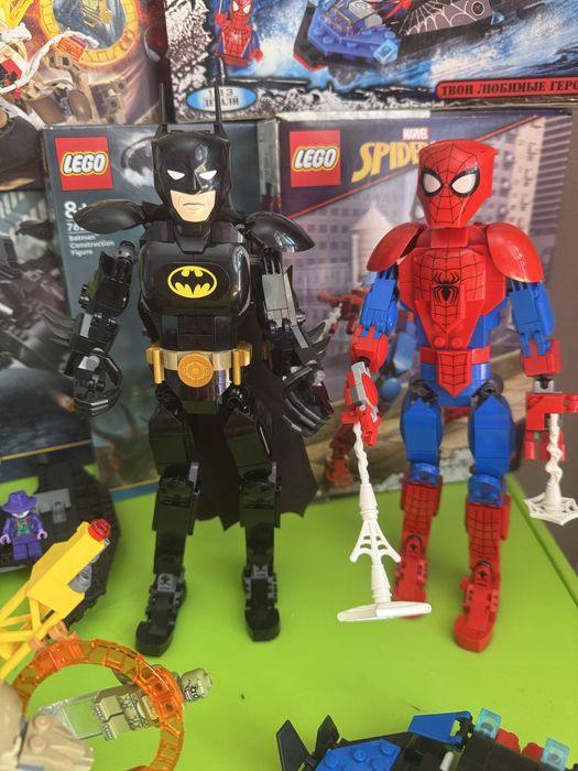 Lego Marvel DC Spiderman Batman super hero лего бетмен