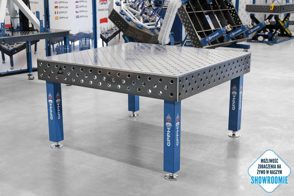 Stół Spawalniczy GPPH PRO 1500x1480 fi28 mm 100x100mm