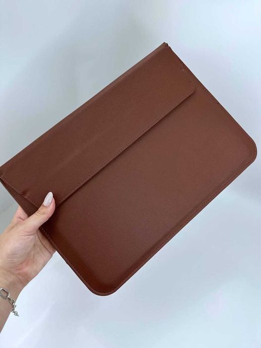 Кожаный конверт на Макбук/ноутбук 13/13.3/15.4/17.3, чехол для MacBook
