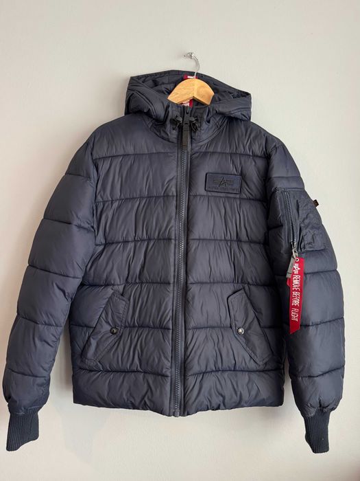 Alpha Industries Hooded Puffer FD face Blue north