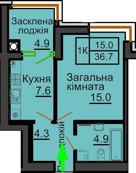 Продаж 1к квартира ЖК Софія Роял від Мартинова 3672 Софіївська Борщагівка София Резиденс продажа квартиры купить квартиру купити квартиру