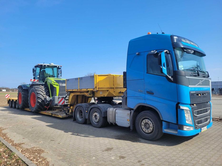 Transport niskopodwoziowy/Gabaryty tiefbett z pilotażem i inne