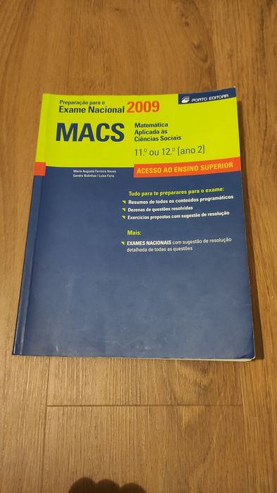 Livro Prepara o Exame Nacional MACS Santo Ant nio Dos Olivais OLX pt