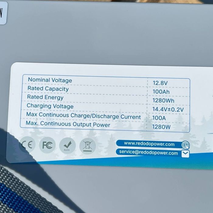 Акумулятор Новий Redodo LiFePO4 12.8V 100Ah Germany