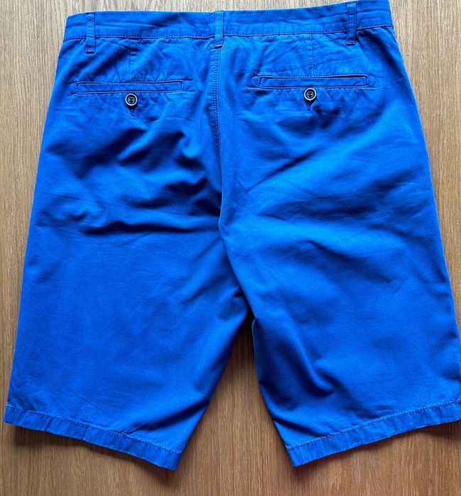 Męskie bawełniane szorty Celio, niebieskie, rozm 40