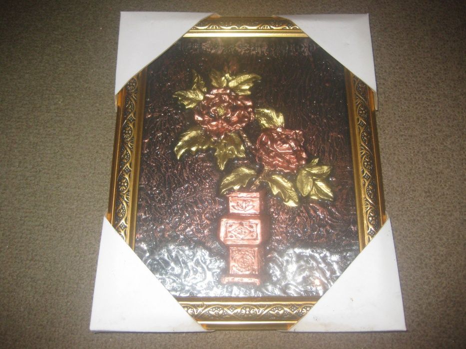 Colecção Completa de 4 Quadros “Flores”/Novos e Embalados!