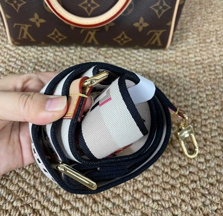 LV speedy20 - LV Speedy 20 Bandoulière Monogram - Nowe Torba z Paskiem