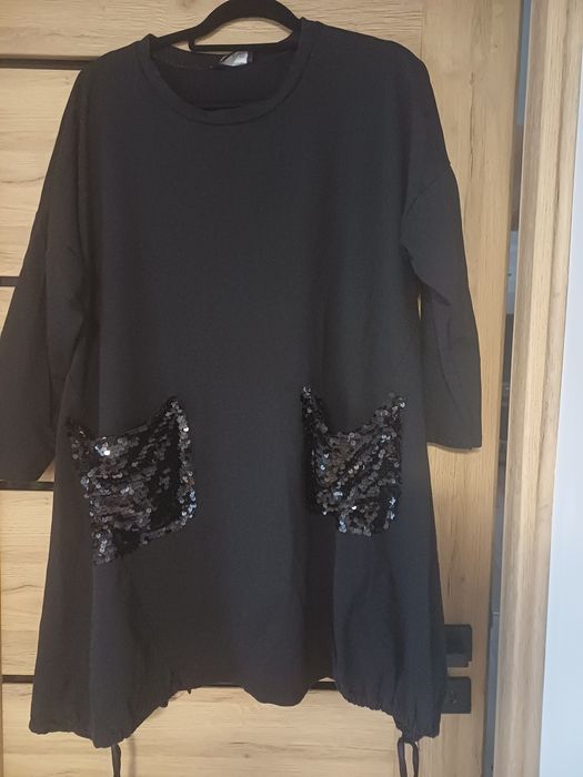 Czarna tunika damska roz.52/5454