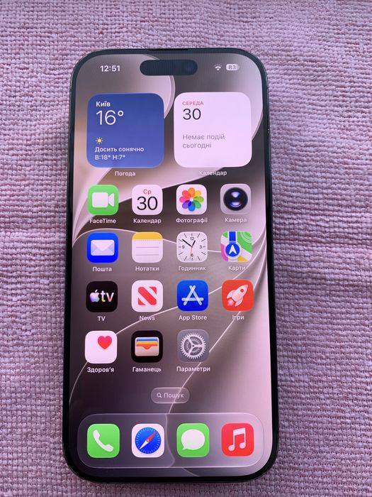 iPhone 16 Pro 256GB Black Titanium