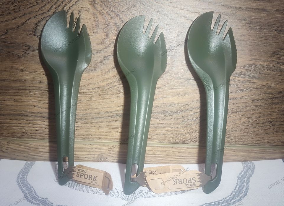 набор 3 в 1 WILDO SPORK вилка ложка нож олива 14627001 NZ-WSK-PP