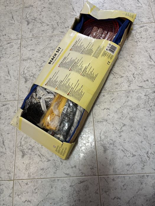 Conjunto Badminton de Praia com rede