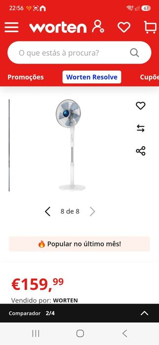 Ventoinha de pé  ROWENTA