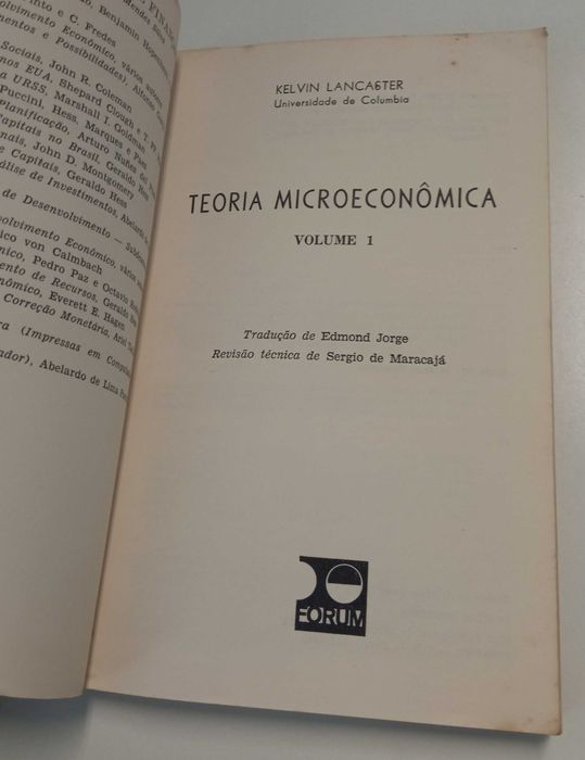 Teoria microeconómica, de Kelvin Lancaster