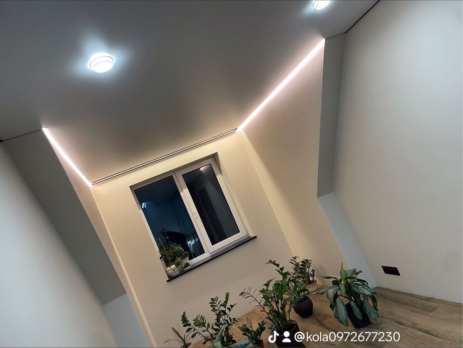 Натяжні стелі.мат глянець сатин