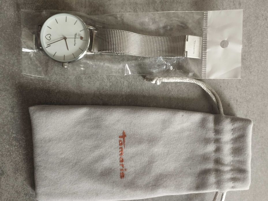 Tamaris Kobiety Zegarek, Srebrny/Biały, 36 mm