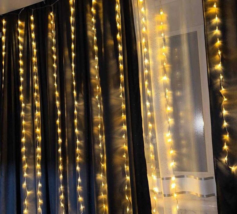 Гірлянда штора нова