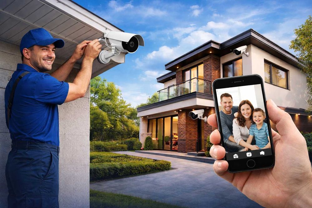 Montaż monitoringu dla domu.