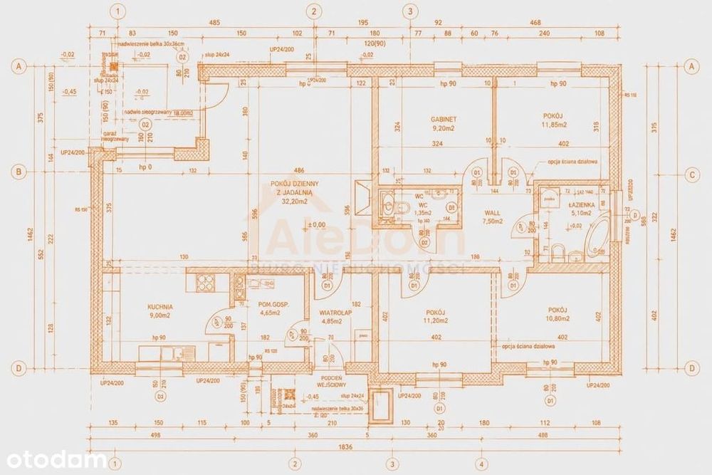 Na sprzedaż energooszczędny dom parterowy 102 m²