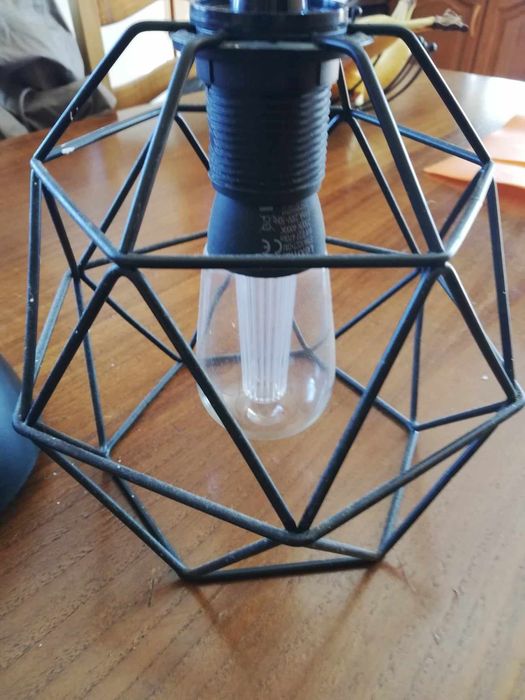 Candeeiro de duas cores