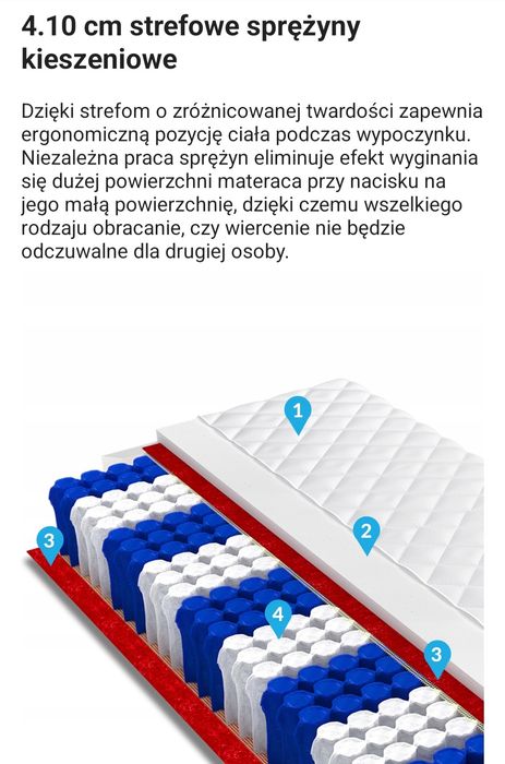 Łóżko dziecięce 80x180 plus materac