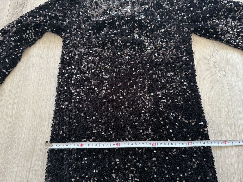 Nowa sukienka cekinowa czarna xs