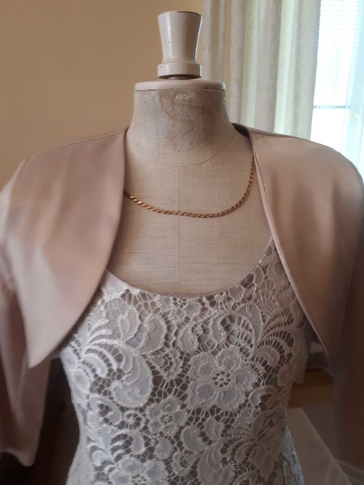 Sukienka koronkowa + bolerko, rozmiar M