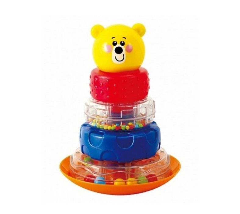 Розвиваюча іграшка PlayGo Піраміда неваляшка ведмедик Play