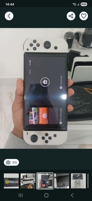 Nintendo switch para a vespera de natal