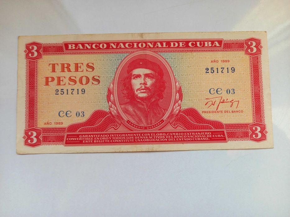 Banknot banknoty 3 Pesos Kuba 500 Pesos Mexico 2 szt.