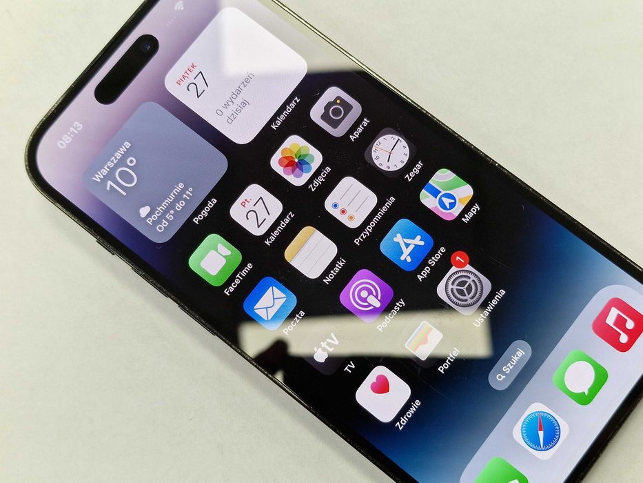 Iphone 14 PRO 256GB/ Space Black/ Bat 84%/ Grade B do C/ + ładowarka/ Gwarancja