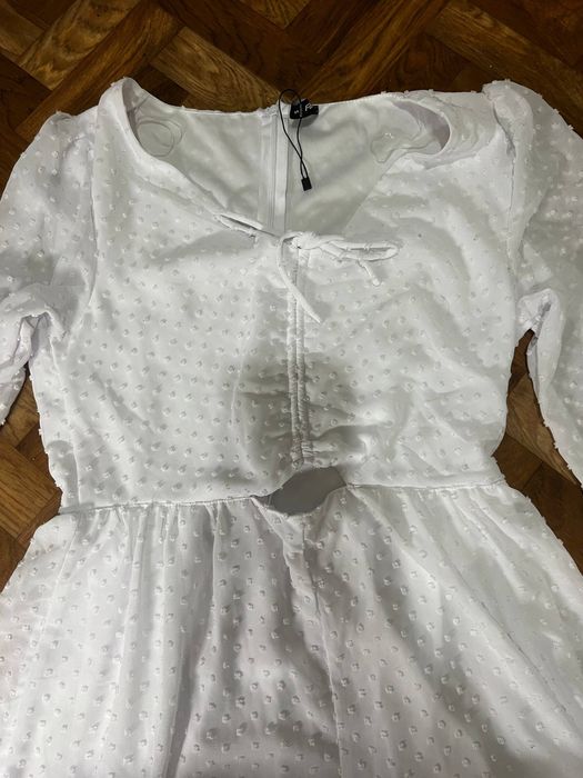 Жіноча ніжна біла коротка легка міні сукня FB Sister