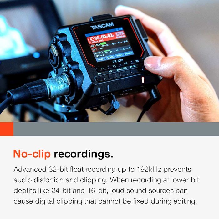 Gravador TASCAM FR-AV2 com AK-BT2