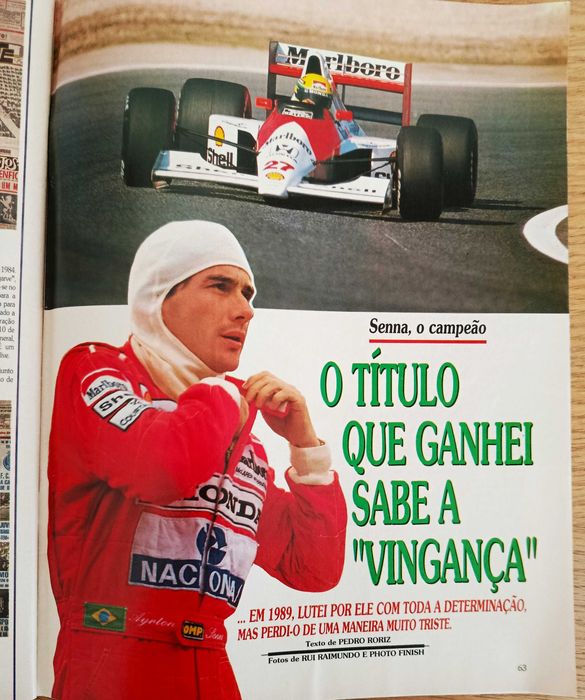 Revista A Bola Magazine de dezembro de 1990 - caricaturas